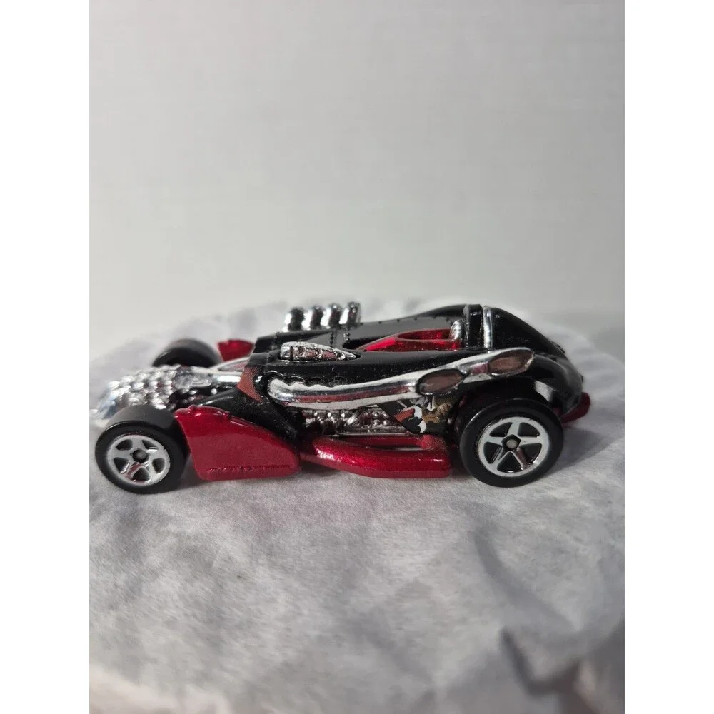 Vintage Mattel Hot Wheels Black Red Salt Flat Racer￼ Die Cast Model Car